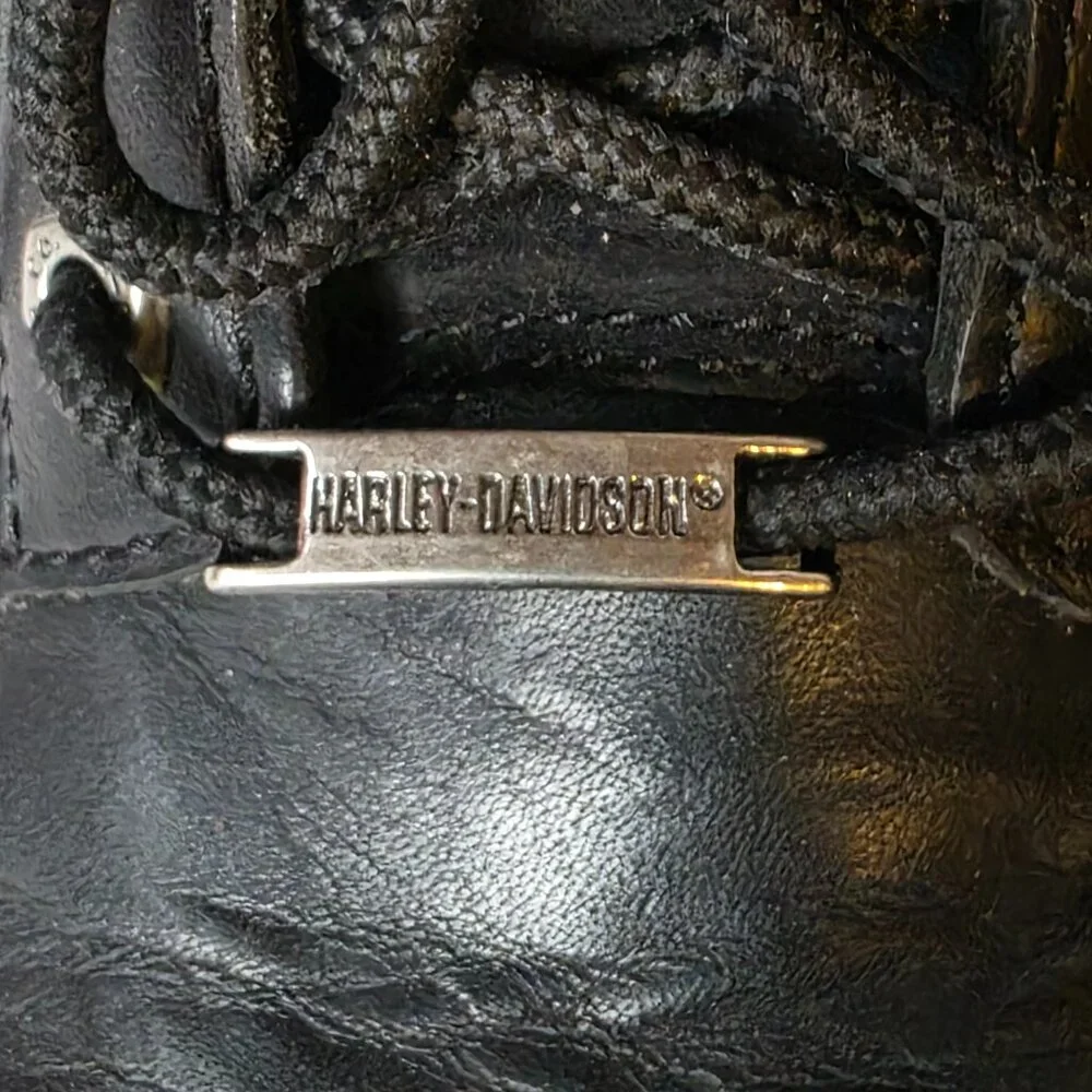 Authentic Harley Davidson Biker Boots- Size 8 - Picture 4 of 14
